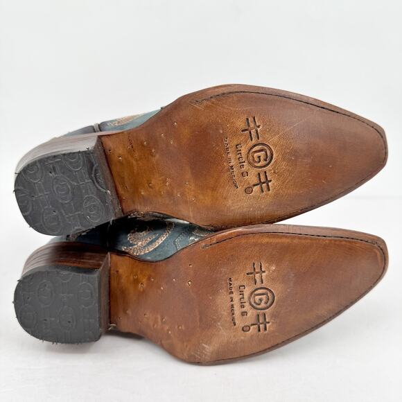 Corral Womens L5869 Western Cowboy Boots US 6 M EU 36.5 Blue Leather Stitch NIB - Picture 11 of 13